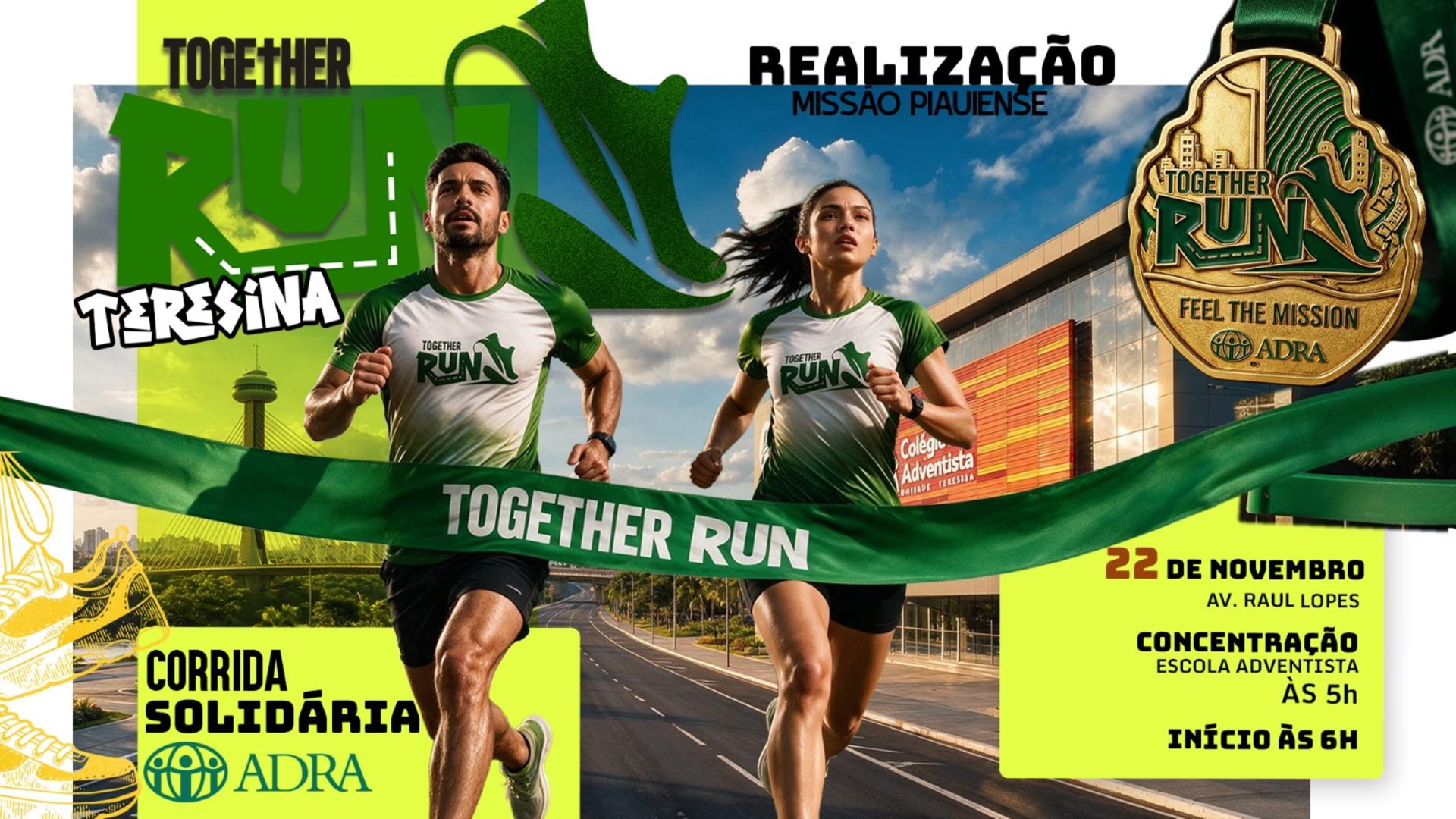 Banner do Evento - Corrida Solid�ria - Together Run